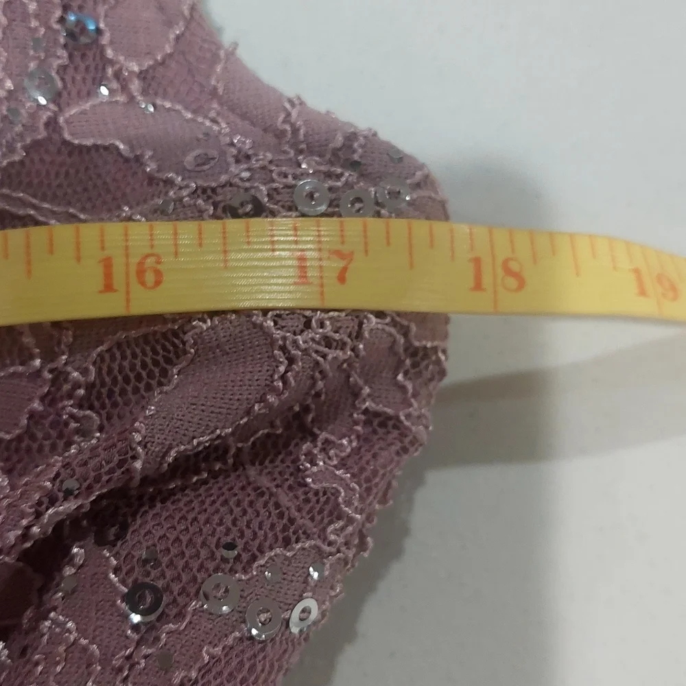 Speechless Size 15 Dress Sleeveless Lilac with Sequins Lace Overlay Juniors